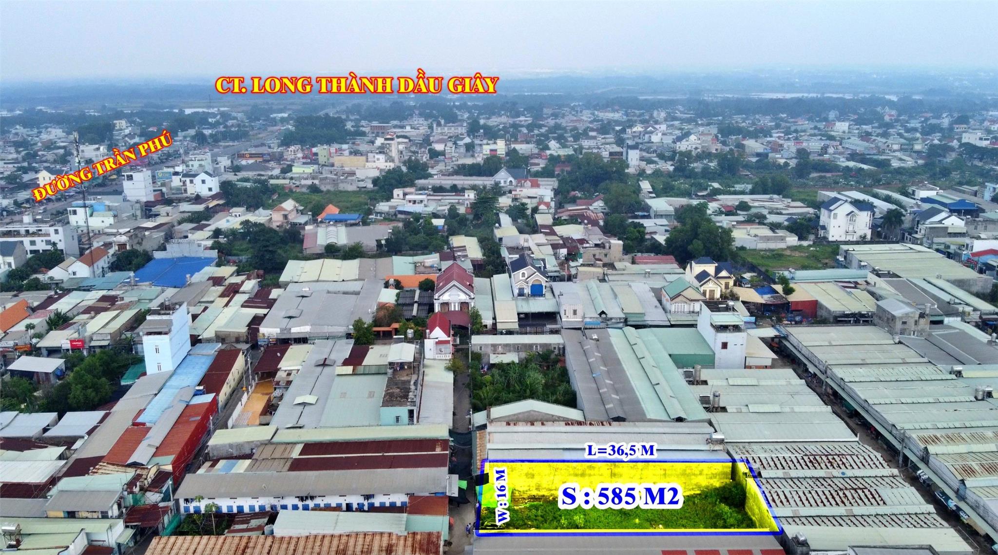 Cần Bán thửa đất Nhơn Trạch 585m2 có sẵn 200m2 Thổ Cư nằm sau đường Trần Phú Bến Cam xã Phước Thiền - Ảnh 3