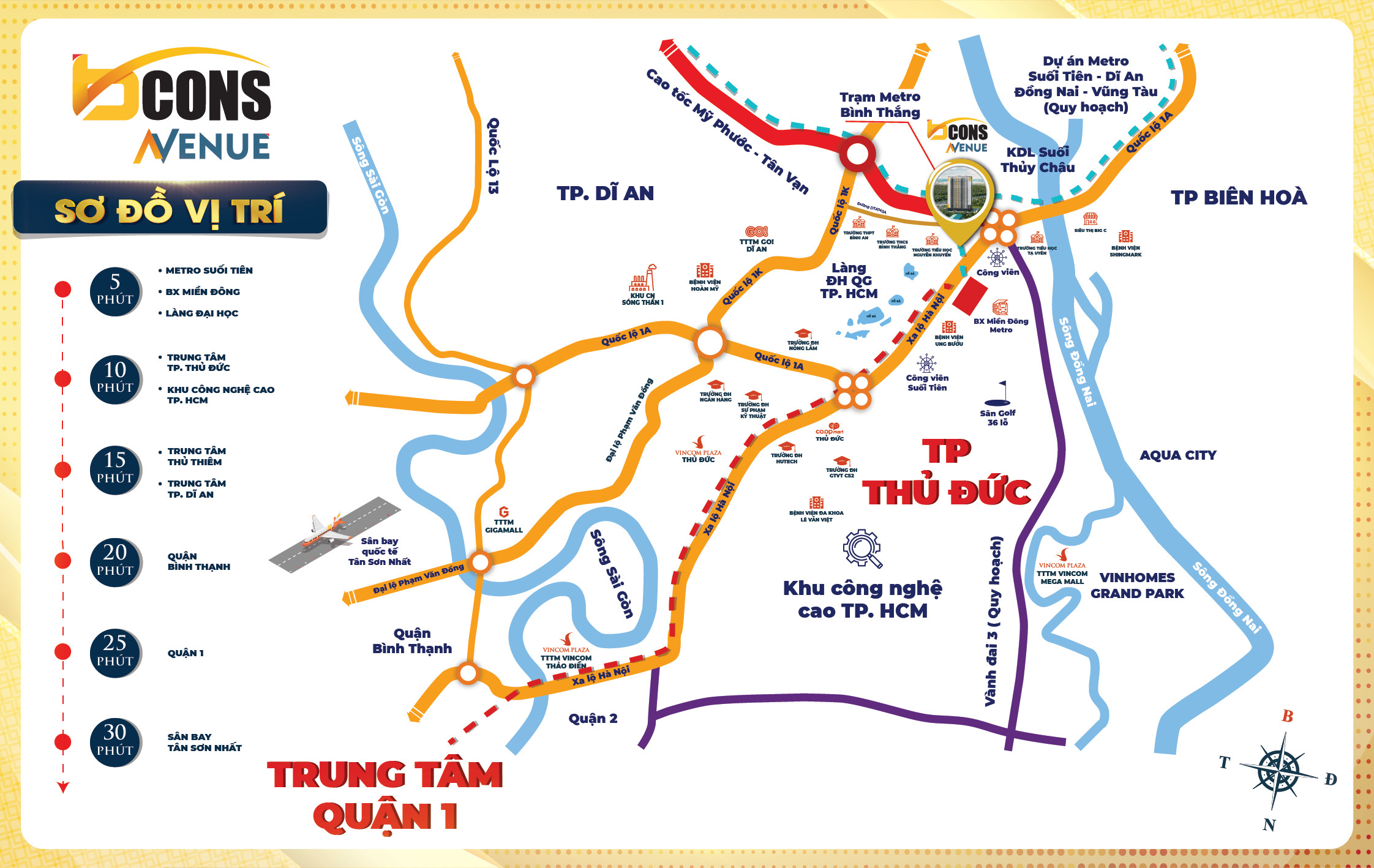 Bcons chính thức nhận Booking căn hộ mặt tiền Xa lộ Hà Nội, đối diện Ga Metro, gần Làng ĐH - Ảnh 1