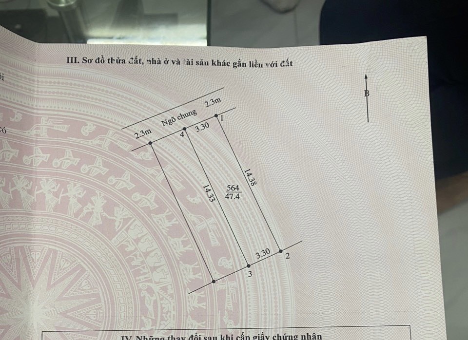 Hơn 1 tỷ lô đất ngay UBND, Trường Thể Dục Thể Thao Phụng Châu. <br> Diện tích: 47,4m <br> Nằm ngay trung - Ảnh 1