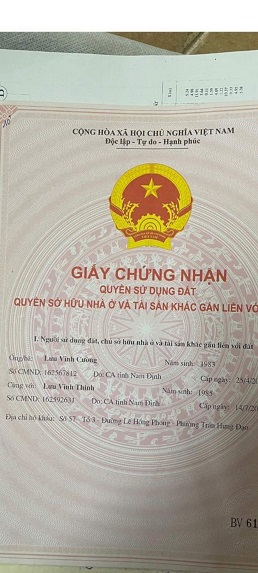 Chính chủ E Cần Bán Nhà 3 Tầng Lương Thế Vinh Thành Phố Nam Định -Nam Định - Ảnh 4