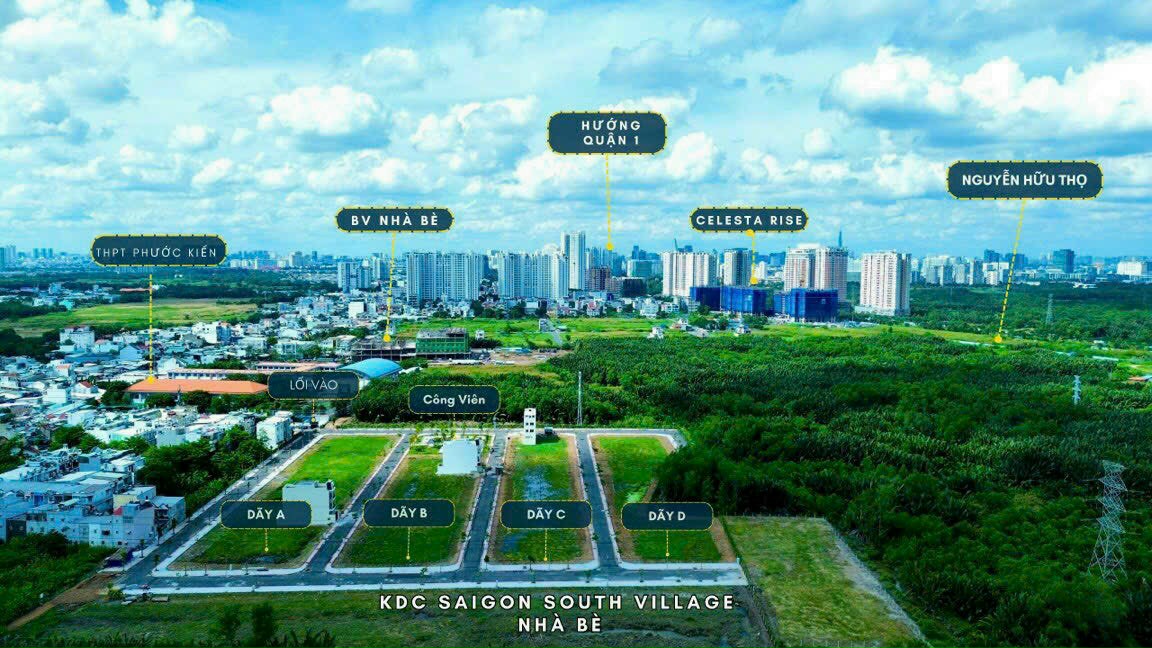 Bán Đất Tại KDC Sài Gòn South Village Phước Kiển (Hàng Dương) Nhà Bè  Giá từ 4.8 tỷ. Lh:0898231415. - Ảnh 3