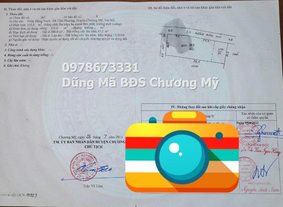 GIÁ CHỈ 6TY950 SỞ HỮU LÔ ĐẤT NGHỈ DƯỠNG ĐÔI HỌA SỸ TIÊN PHƯƠNG-CHƯƠNG MỸ - Ảnh 4