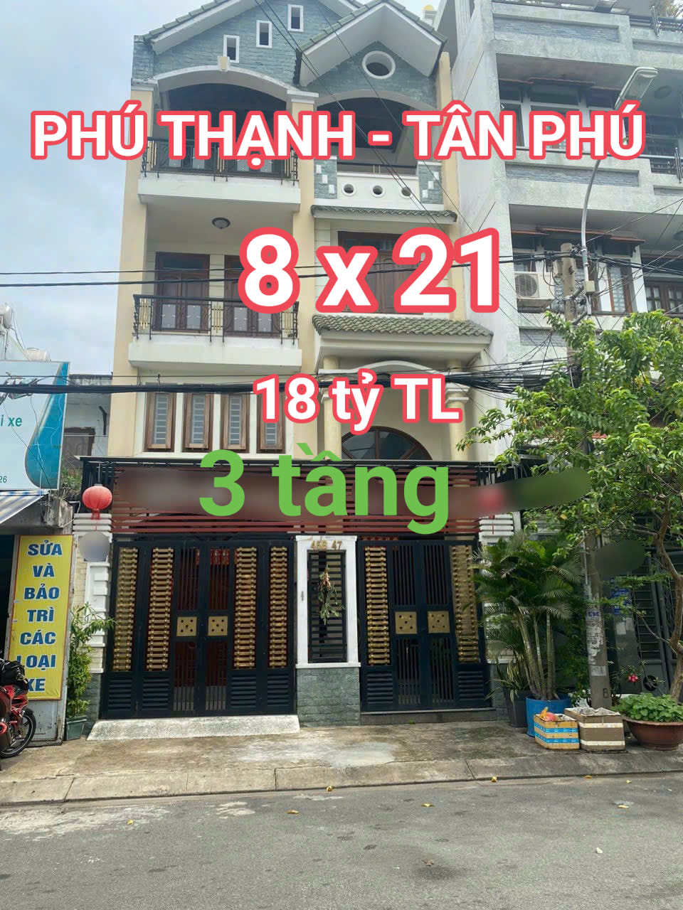 Mặt tiền Họ Lê - Quận Tân Phú, 8 x 21, 3 tầng, chỉ 18 tỷ TL - Ảnh chính