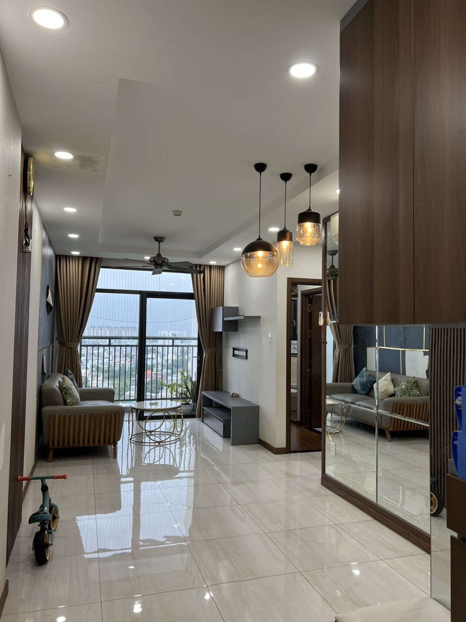 Cho Thuê căn hộ FULL Nội Thất Him Lam Phú An (Hướng Đông Nam, 69m2, 2PN,2WC) Giá 10 Triệu/Tháng View - Ảnh 6