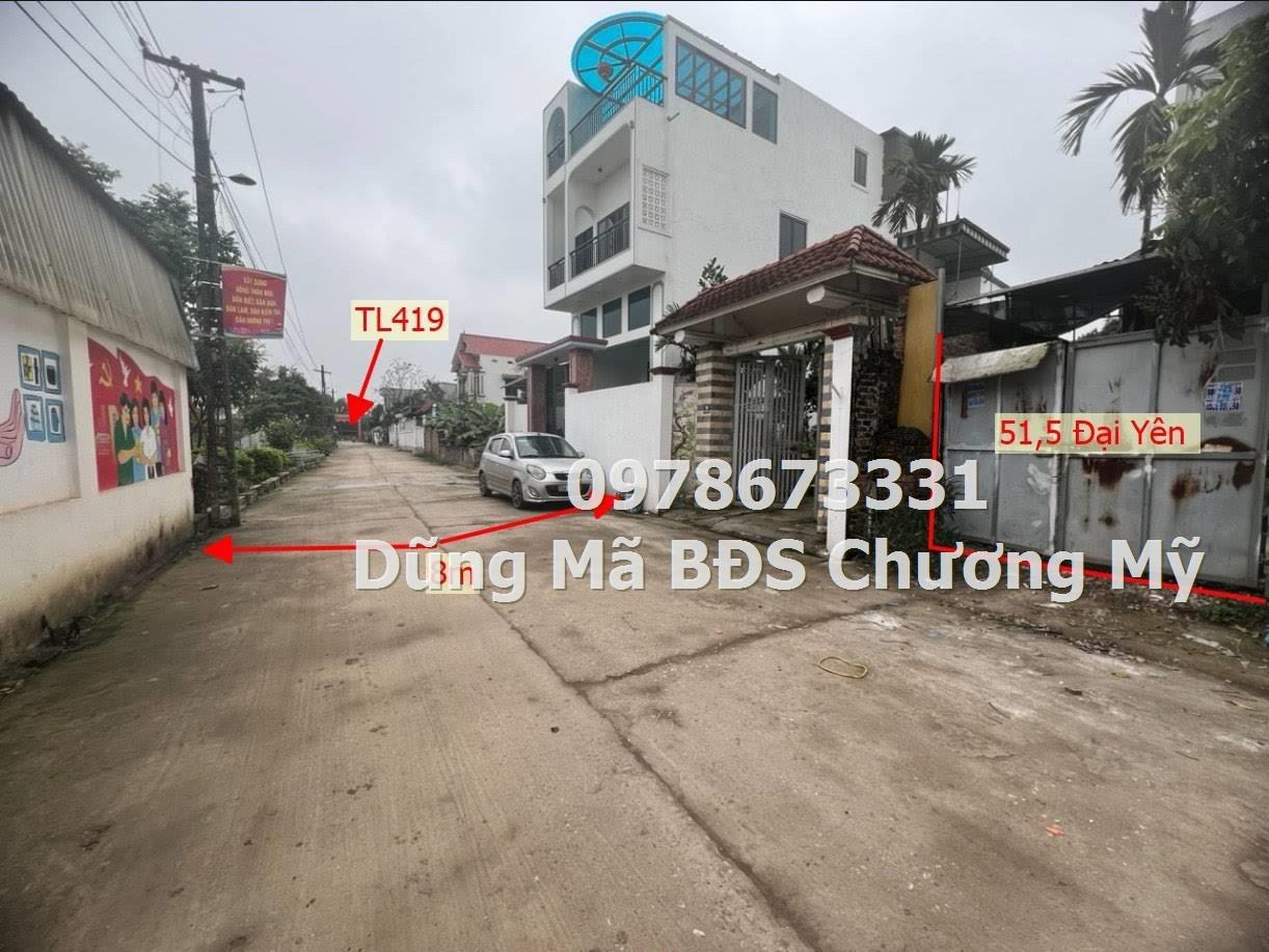 51,5m2 ĐẤT TẠI ĐẠI YÊN-CHƯƠNG MỸ GIÁ 1TY6 - Ảnh 1