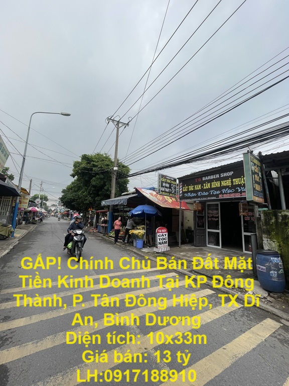 GẤP! Chính Chủ Bán Đất Mặt Tiền Kinh Doanh Tại KP Đông Thành, P. Tân Đông Hiệp, TX Dĩ An, Bình Dương - Ảnh chính