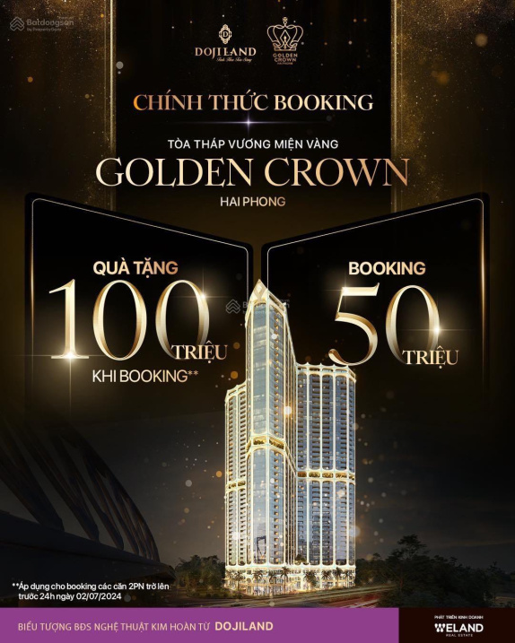 Căn hộ hạng sang Golden Crown Hải Phòng - tặng ngay 100 triệu trừ vào giá cho 200KH có Booking đầu - Ảnh 2