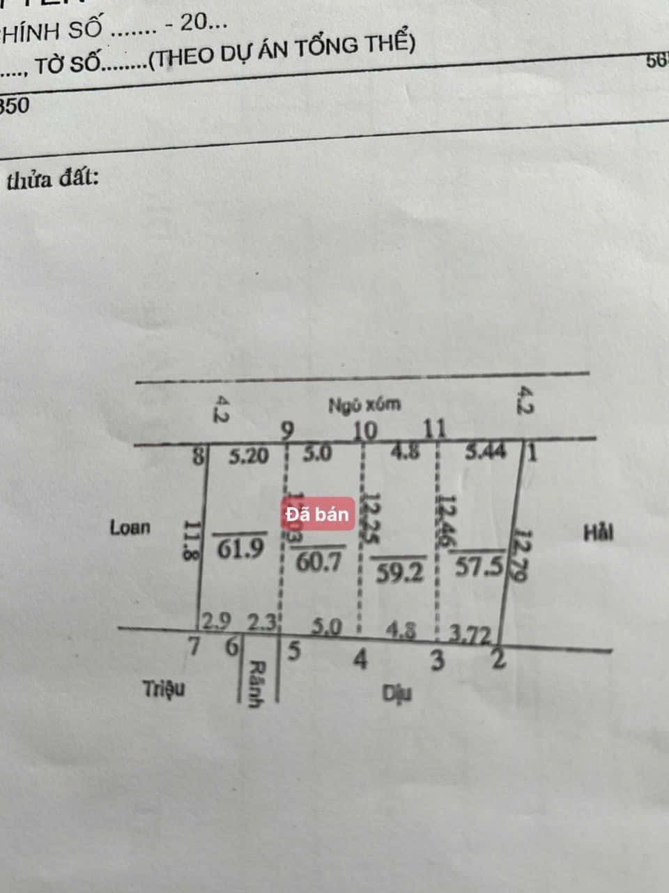 hàng nóng bỏng tay còn duy nhất 1 lô đất 61.9 tại xóm làng đại yên <br> vị trí cực kỳ đẹp cách tỉnh lộ - Ảnh chính