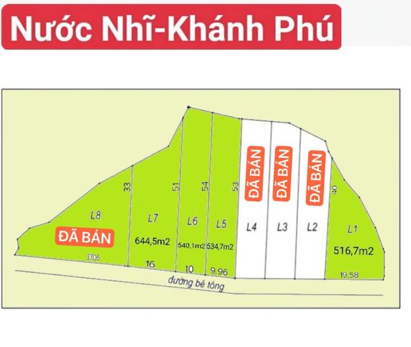 BÁN NHANH 4 SIÊU PHẨM SỔ RIÊNG QH FULL THỔ CƯ thôn Nước Nhĩ - Khánh Phú - Khánh Vĩnh - Ảnh chính