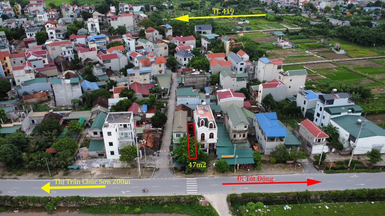 Em cc cần bán lô đất 47m2, chỉ nhỉnh 2.x tỷ (x tí hon), mặt đường Nguyễn Anh Trỗi, vỉa hè rộng mênh - Ảnh 1