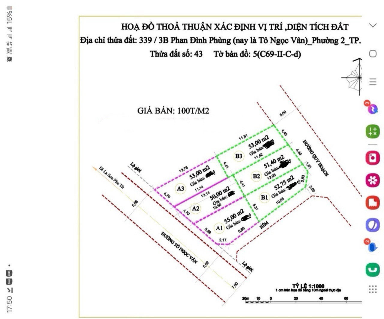 ĐẤT ĐẸP – GIÁ TỐT - CHÍNH CHỦ Cần Bán LÔ ĐẤT Liên Kế Khu Quy Hoạch  Phường 2, TP Đà Lạt , Lâm Đồng - Ảnh 1