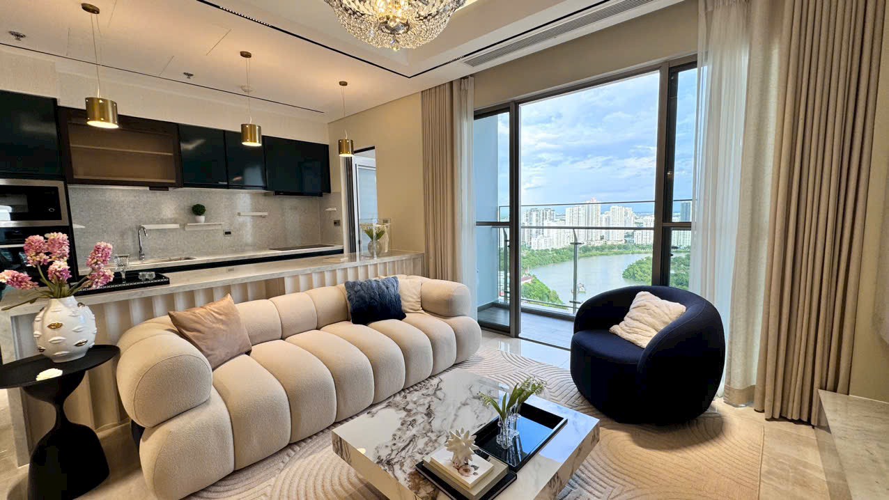 Bán căn hộ 3PN diện tích 113m2 view sông đầy đủ nội thất tại dự án Horizon Hồ Bán Nguyệt. Mua trực - Ảnh 3