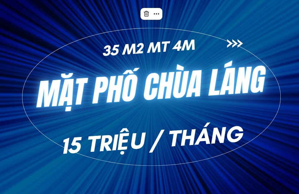 Cho thuê nhà mặt phố Chùa Láng 35m2 15 triệu / tháng - Ảnh chính