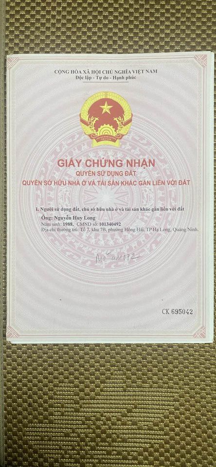 Chính chủ cần bán Căn Nhà 4 Tầng Tại Mặt Đường Nguyễn Văn Cừ - Cột 5 - Hồng Hải - Hạ Long. - Ảnh 1