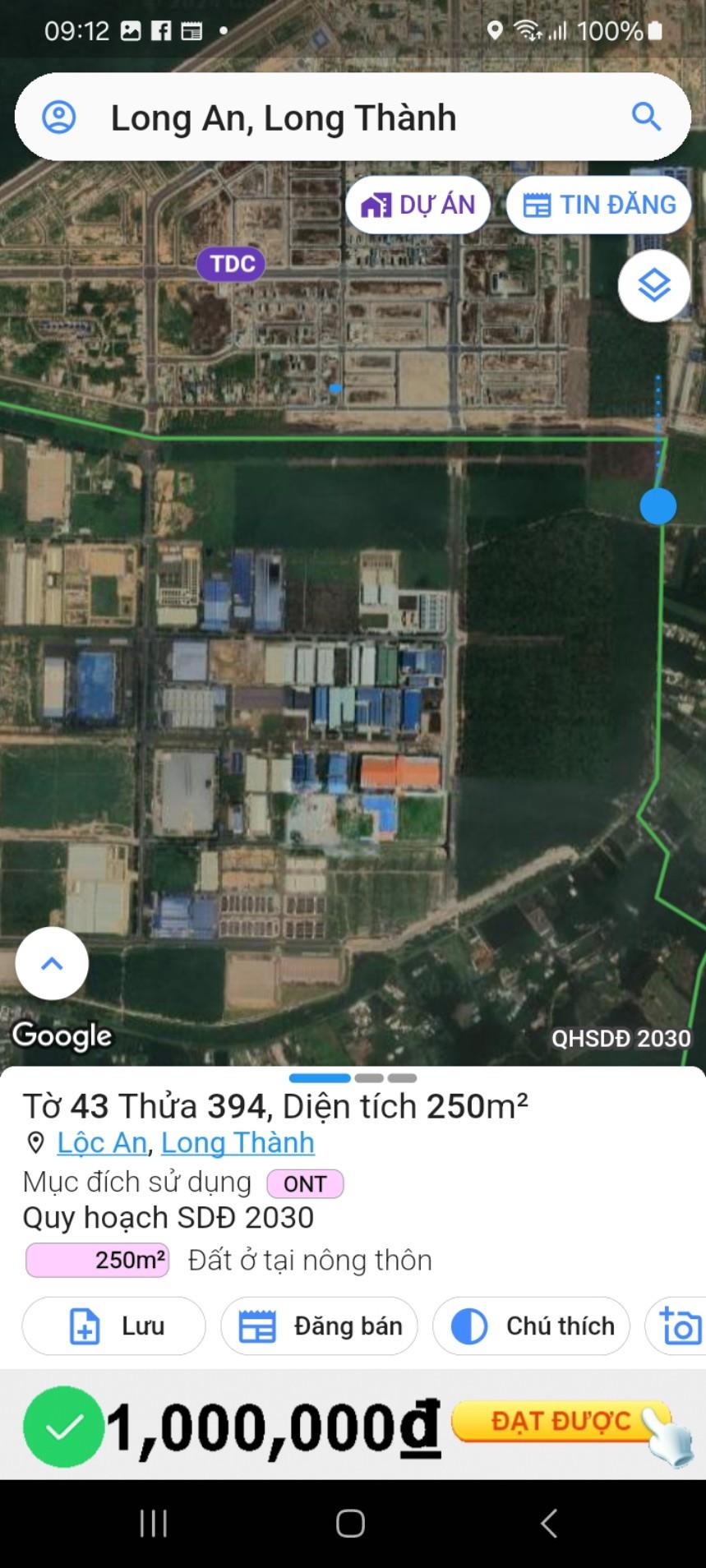 Tái định cư Sân bay Quốc tế Long Thành, Lộc An - Bình Sơn. Trục chính D10, 250m2, 7 tỷ Lh 0917511235 - Ảnh 4