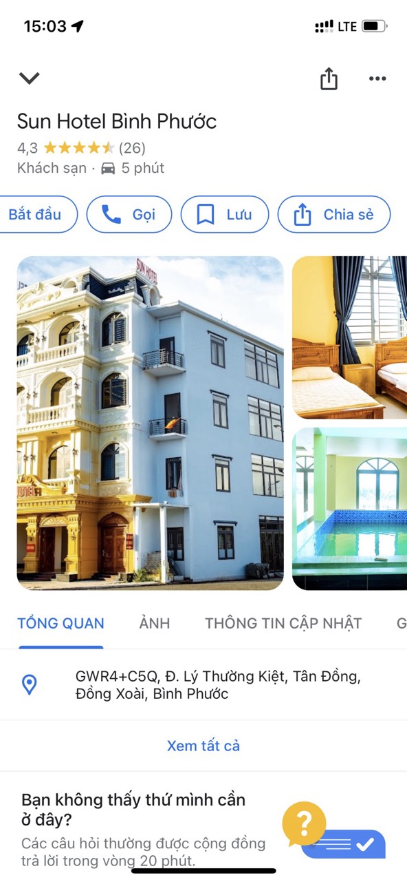 Bán khách sạn đang cho thuê ngay TTTP Đồng Xoài 225m2 SHR 13.5 tỷ.  Lh:0978077345. - Ảnh 1