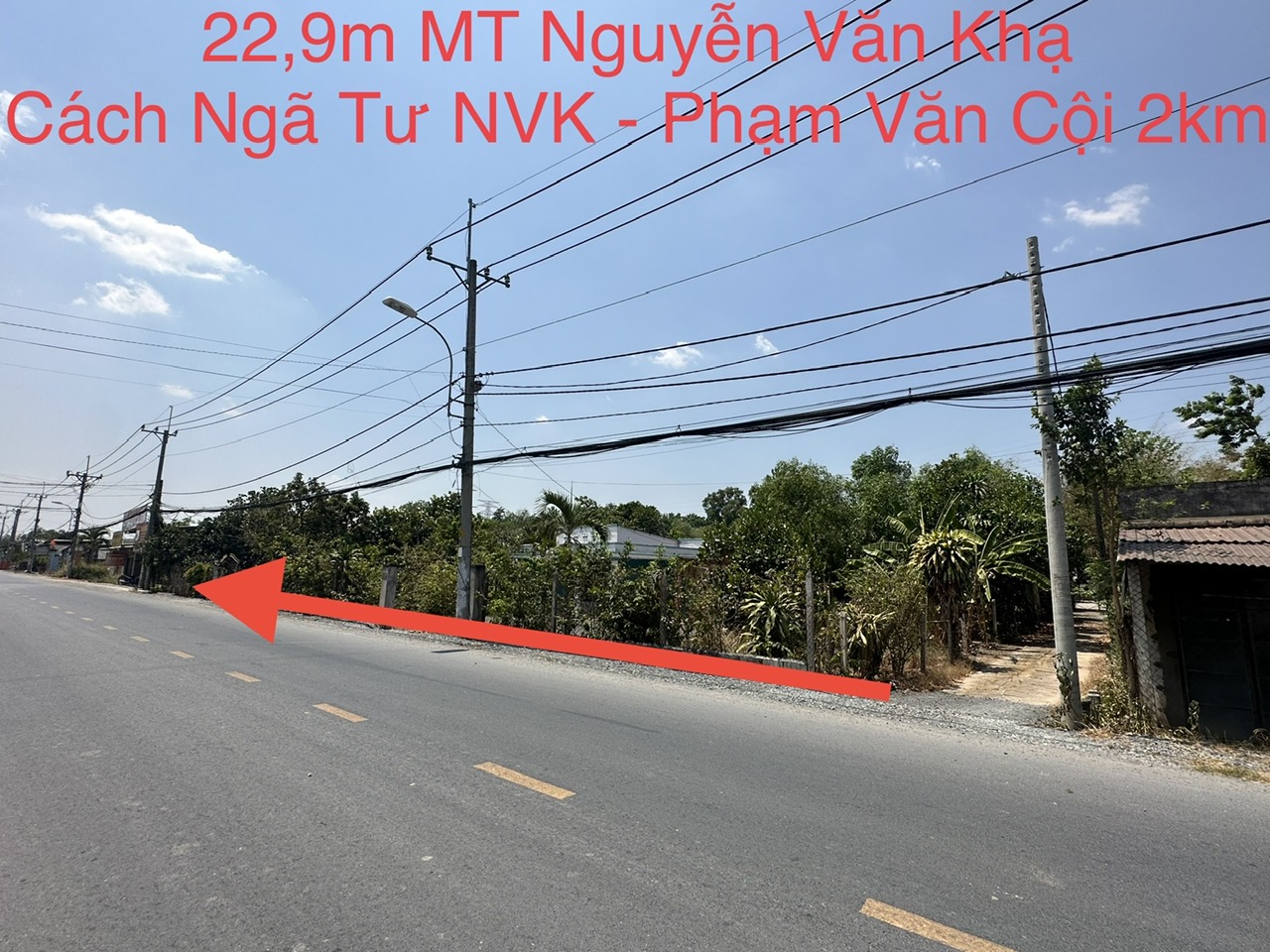 Bán đất thổ cư Mặt tiền đường Nguyễn Văn Khạ - Ảnh 1