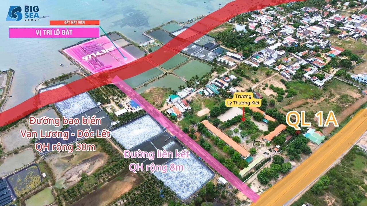 Bán đất nuôi trồng thủy sản hiện hữu tại Vạn Ninh - DT 9714m2 giá chỉ 14.7 tỷ - Ảnh 1
