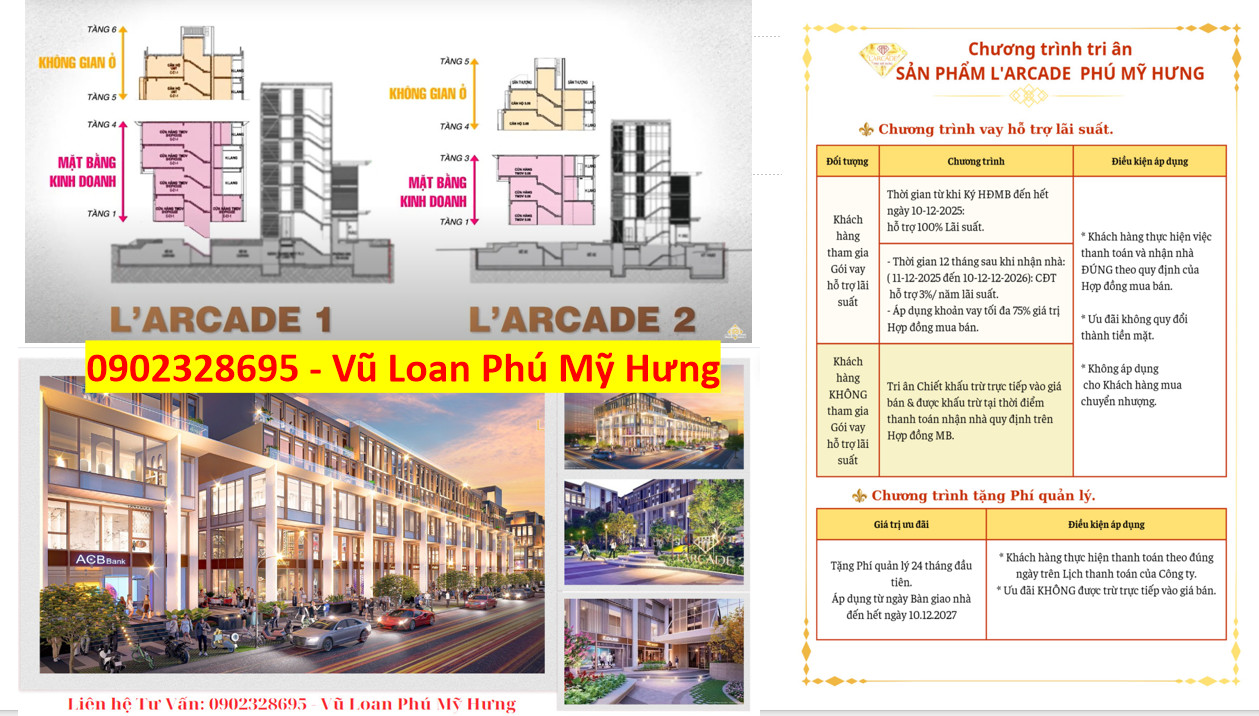 Cập nhật giá bán & ưu đãi T7/2024 của dự án L'arcade Phú Mỹ Hưng - Ảnh chính