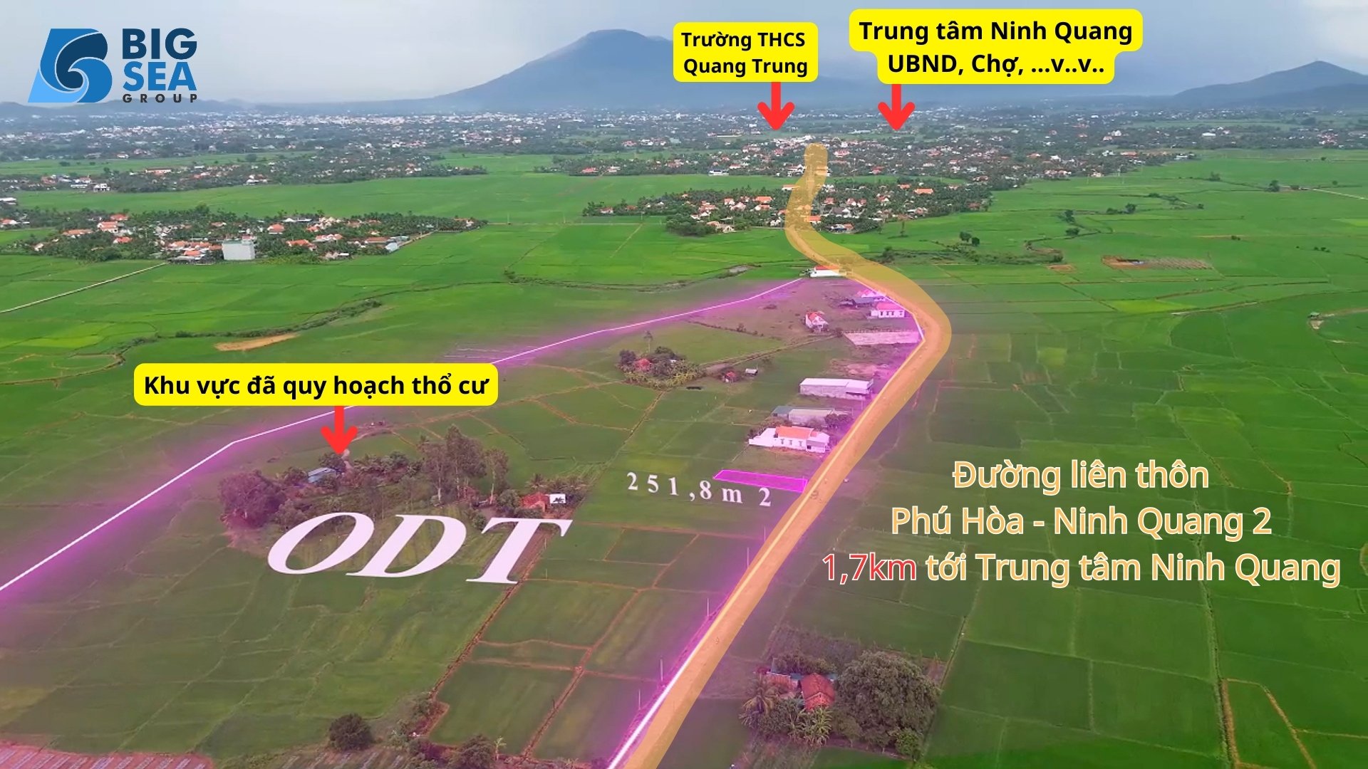 "Đất nền Ninh Hòa full thổ cư 251.8m2 mặt tiền 8,3m nở hậu 8,9m" - Ảnh 1