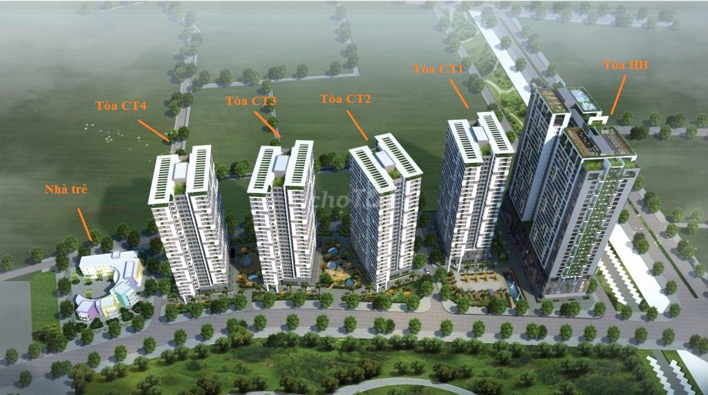 Cho thuê căn góc 70m2, 2 phòng ngủ, tầng cao tại CT4, full đồ đường Phạm Văn Đồng - Ảnh 1