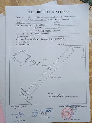 BÁN ĐẤT MẶT TIỀN TẠI THỦ DẦU MỘT -BÌNH DƯƠNG - Ảnh 2