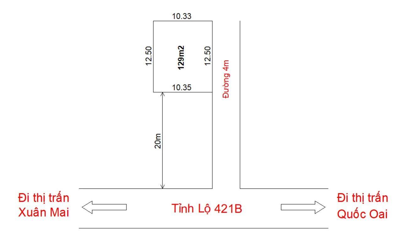 Chính chủ cần bán lô đất ở Thị Trấn Xuân Mai Phân lô cực đẹp - Ảnh 2