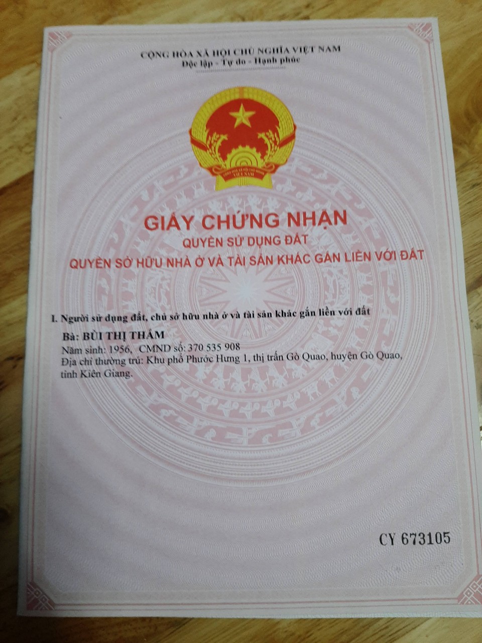 Bán đất Huyện Gò Quao, Kiên Giang, 1981.8m2 sẵn SHR chỉ 100tr/m. Lh:0988679171 - Ảnh chính