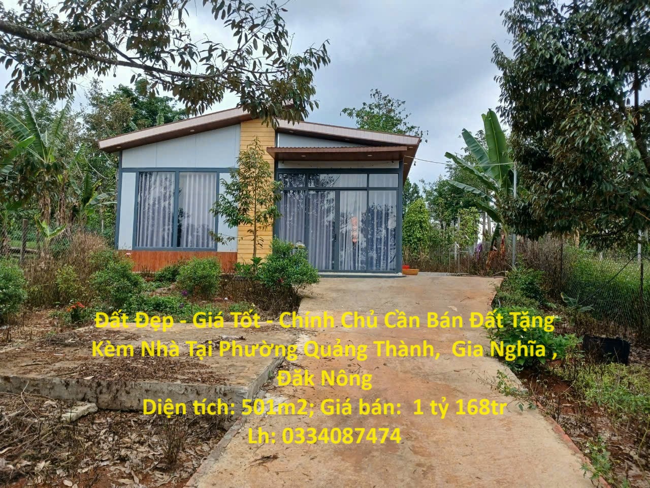 Đất Đẹp - Giá Tốt - Chính Chủ Cần Bán Đất Tặng Kèm Nhà Tại Phường Quảng Thành,  Gia Nghĩa , Đăk Nông - Ảnh chính