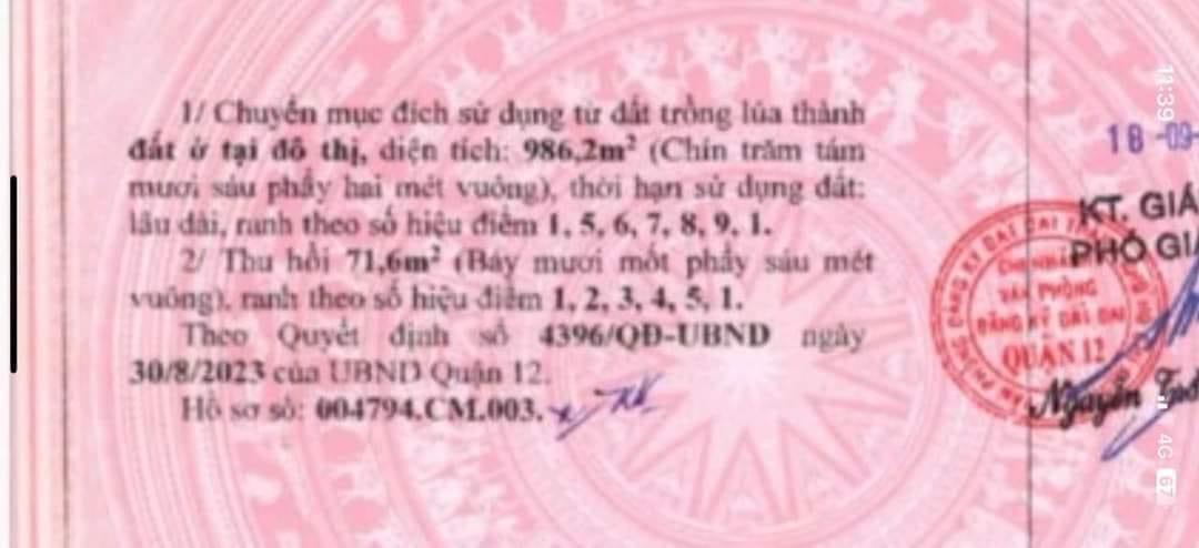 BÁN (1.105M2) ĐẤT VÀ NHÀ MẶT TIỀN ĐÔNG HƯNG THUẬN 17, QUẬN 12. GIÁ 45 TỶ TL - Ảnh chính