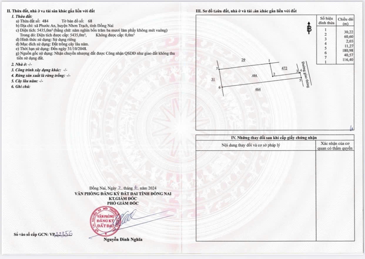 ĐẤT CHÍNH CHỦ - Vị Trí Đẹp tại đường Huỳnh Thúc Kháng, xã Phước An, Nhơn Trạch, Đồng Nai - Ảnh chính