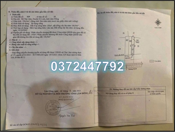 ⭐Chính chủ cần bán nhanh 2 lô đất liền kề tại xã Tân Lâm, Di Linh, Lâm Đồng; 0372447792 - Ảnh chính