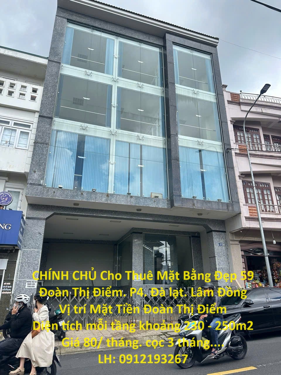 CHÍNH CHỦ Cho Thuê Mặt Bằng Đẹp 59 Đoàn Thị Điểm. P4. Đà lạt. Lâm Đồng - Ảnh chính