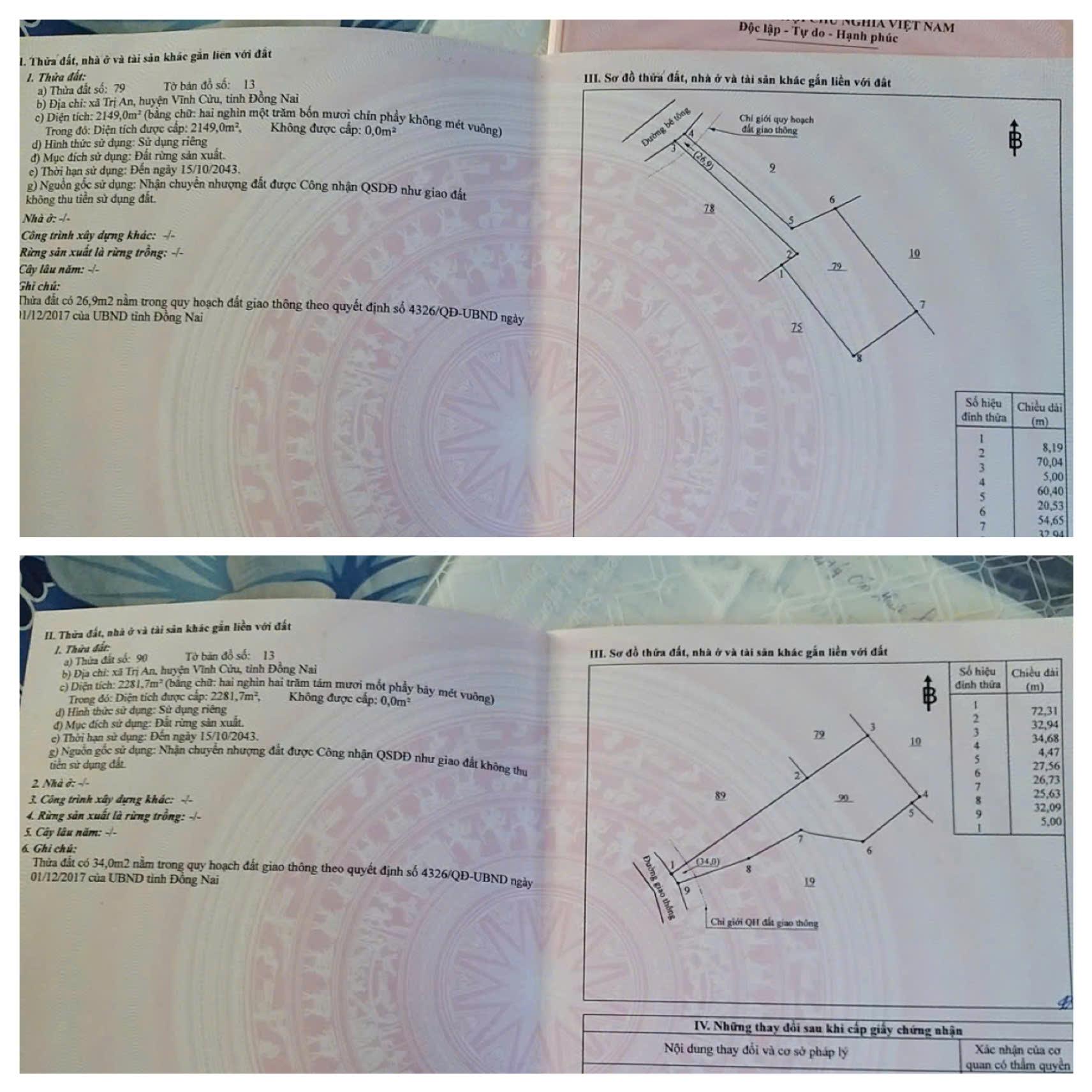 Chính Chủ Cần Bán Gấp Đất CLN Tại  Xóm Huế, Xã Trị An, Huyện Vĩnh Cửu, Đồng Nai - Ảnh chính