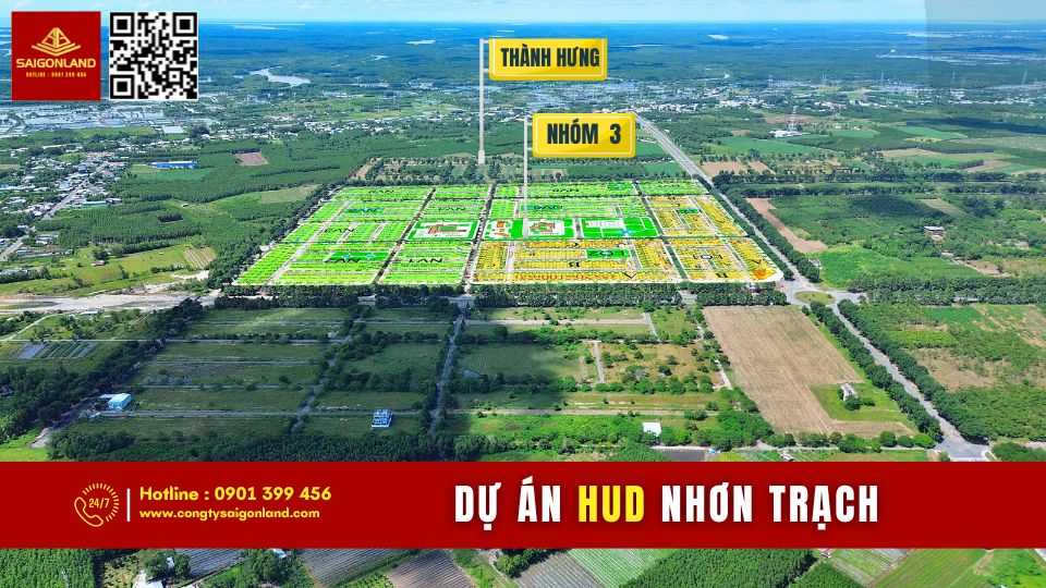 Cần bán 20 nền đất dự án HUD và XDHN sổ sẵn với giá cực tốt tại Nhơn Trạch Đồng Nai. - Ảnh 1