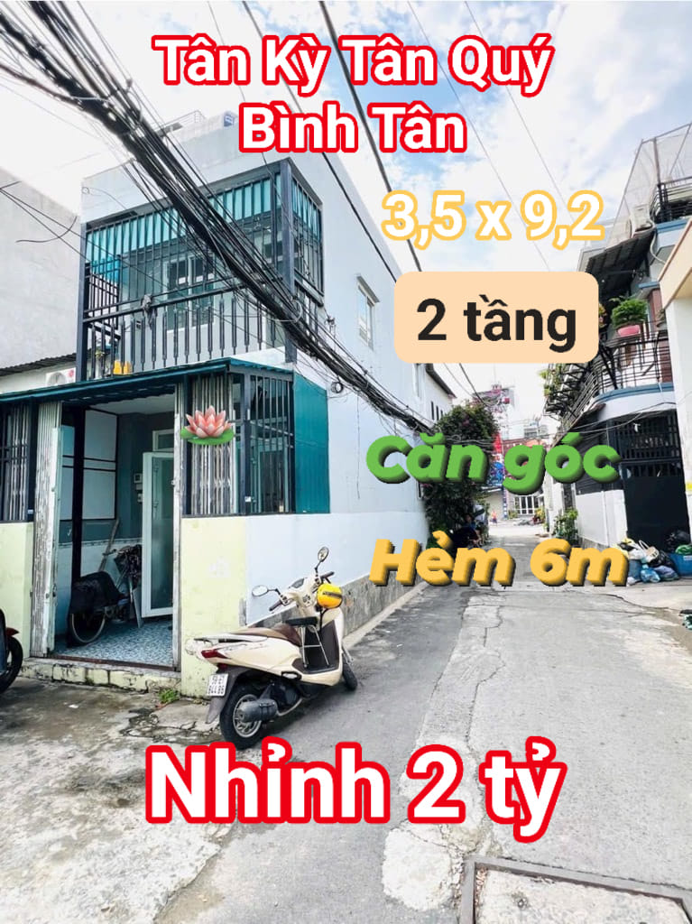 Nhà nhỉnh  2 tỷ Tân Kỳ Tân Quý, BHHA, Bình Tân, 2 tầng 32m2 - Ảnh chính