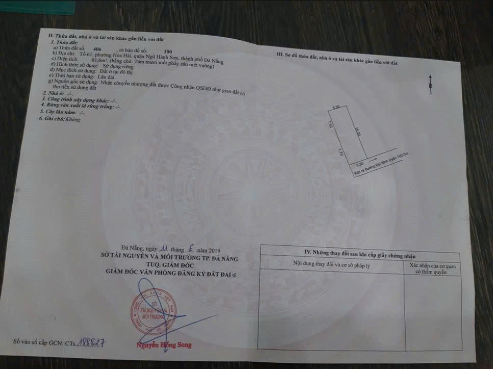 CHÍNH CHỦ BÁN ĐẤT KIỆT GIÁ RẺ QUẬN NGŨ HÀNH SƠN VÀ QUẬN CẨM LỆ_ĐÀ NẴNG. - Ảnh chính