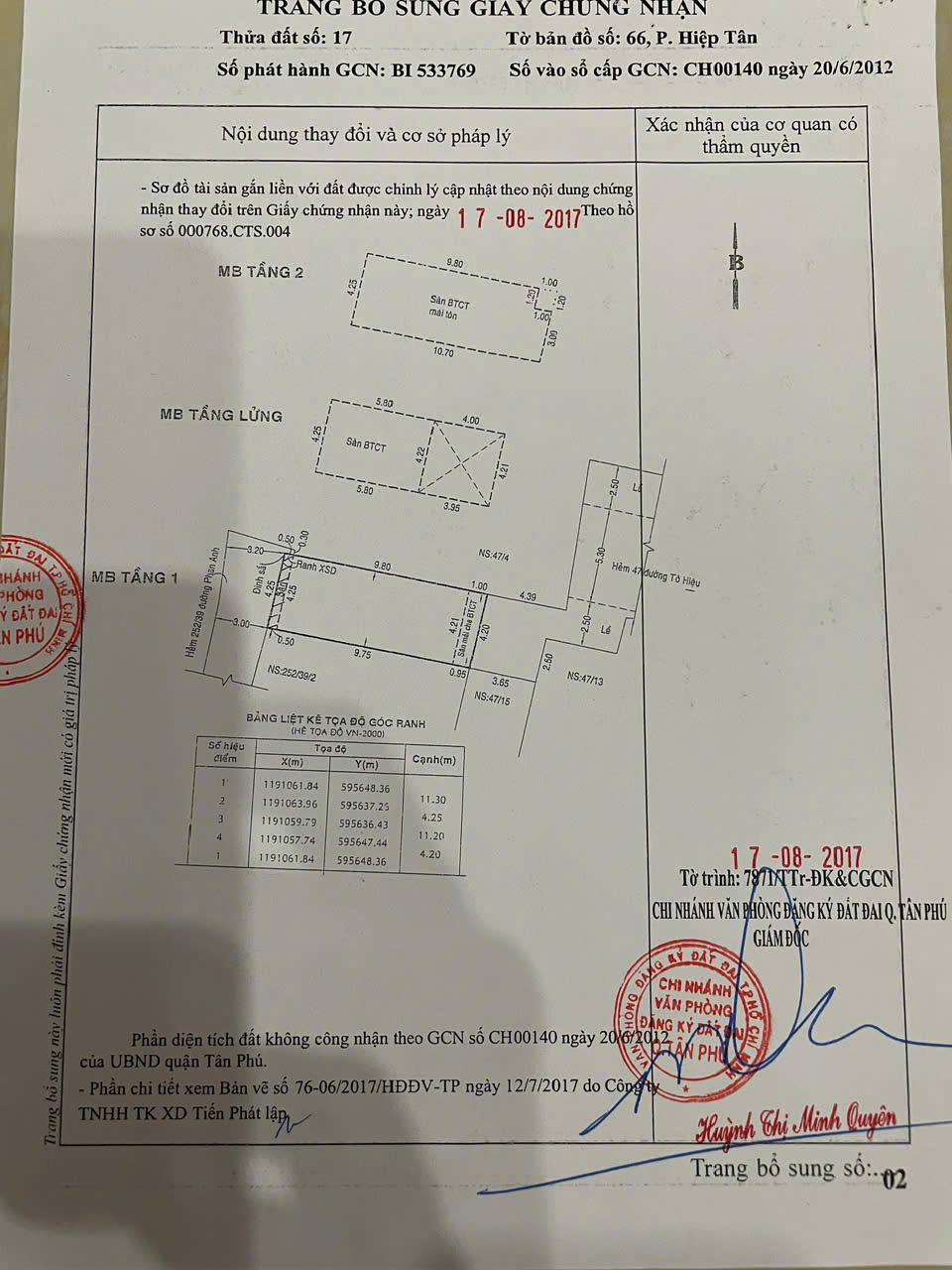 Nhà  hẻm 6m Tô Hiệu phường Hiệp Tân quận Tân Phú 4,2x11, 3 tầng, chỉ 5 tỷ - Ảnh 3