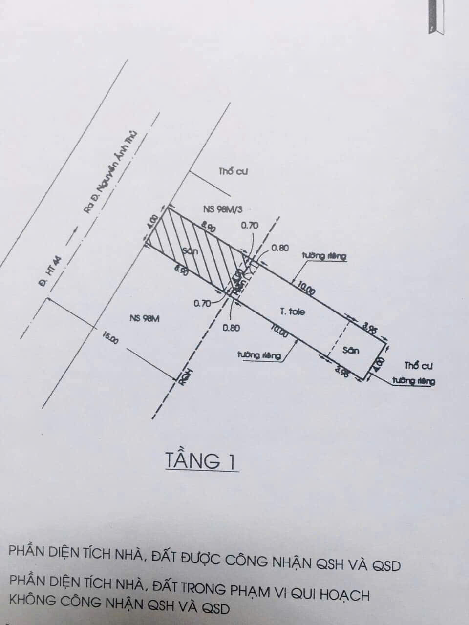 Bán Nhà (4x25) Mặt Tiền Đường Hiệp Thành 44, Q12. (Cách 20m ra Nguyễn Thị Búp) - Ảnh chính