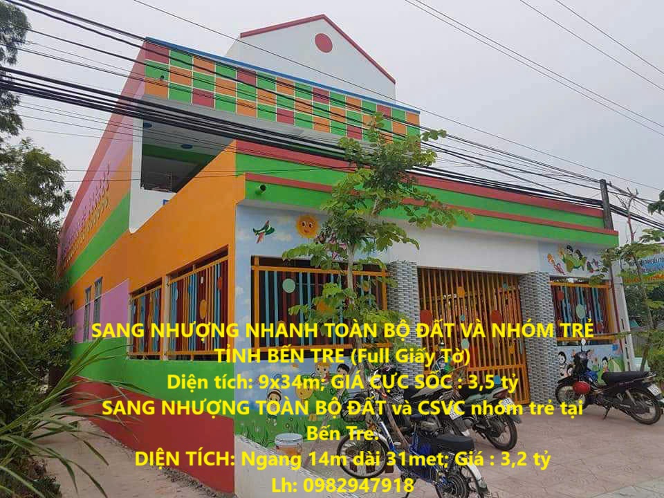 SANG NHƯỢNG NHANH TOÀN BỘ ĐẤT VÀ NHÓM TRẺ TỈNH BẾN TRE (Full Giấy Tờ) - Ảnh chính