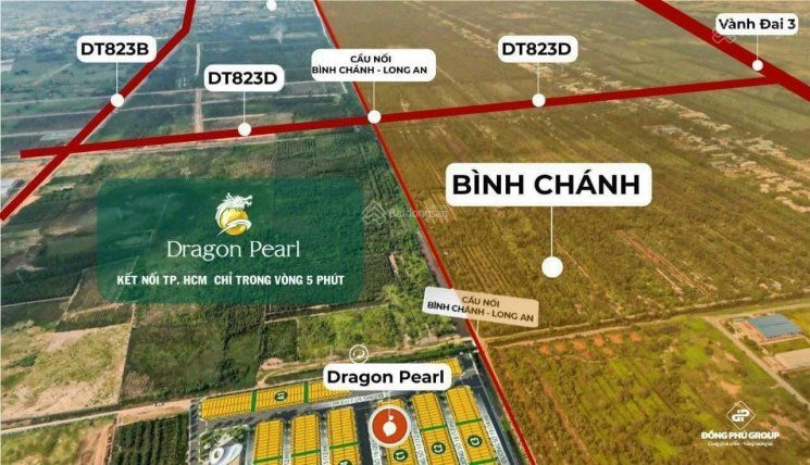 Cần Bán Nhanh Lô Góc 2 Mặt Tiền 90m² - Giá 1 Tỷ 400 Triệu - Dự Án Dragon Pearl, Đức Hòa Đông - Ảnh chính