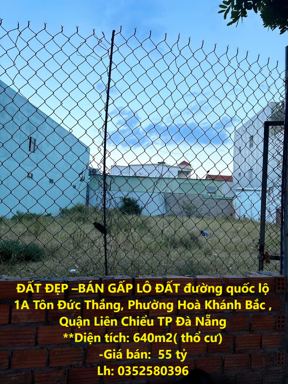 ĐẤT ĐẸP –BÁN GẤP LÔ ĐẤT Mặt Tiền Đường Quốc Lộ 1A,  P.Hòa Khánh Bắc, Q.Liên Chiểu, Tp.Đà Nẵng - Ảnh chính