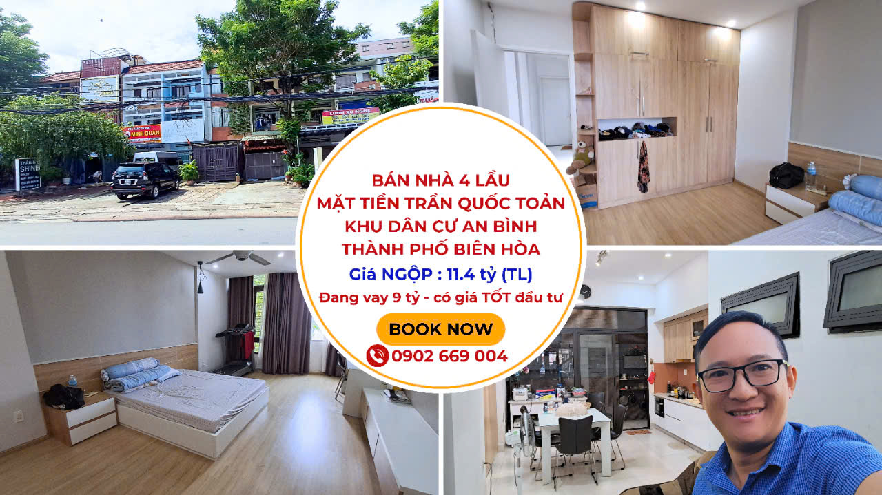 Cơ Hội Vàng Cho Nhà Đầu Tư - Bán Gấp Nhà 4 Lầu Mặt Tiền Trần Quốc Toản, Khu Dân Cư An Bình - Ảnh chính