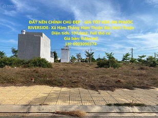 ĐẤT NỀN CHÍNH CHỦ ĐẸP - GIÁ TỐT KDC AN PHƯỚC RIVERSIDE- Xã Hàm Thắng Hàm Thuận Bắc Bình Thuận - Ảnh chính