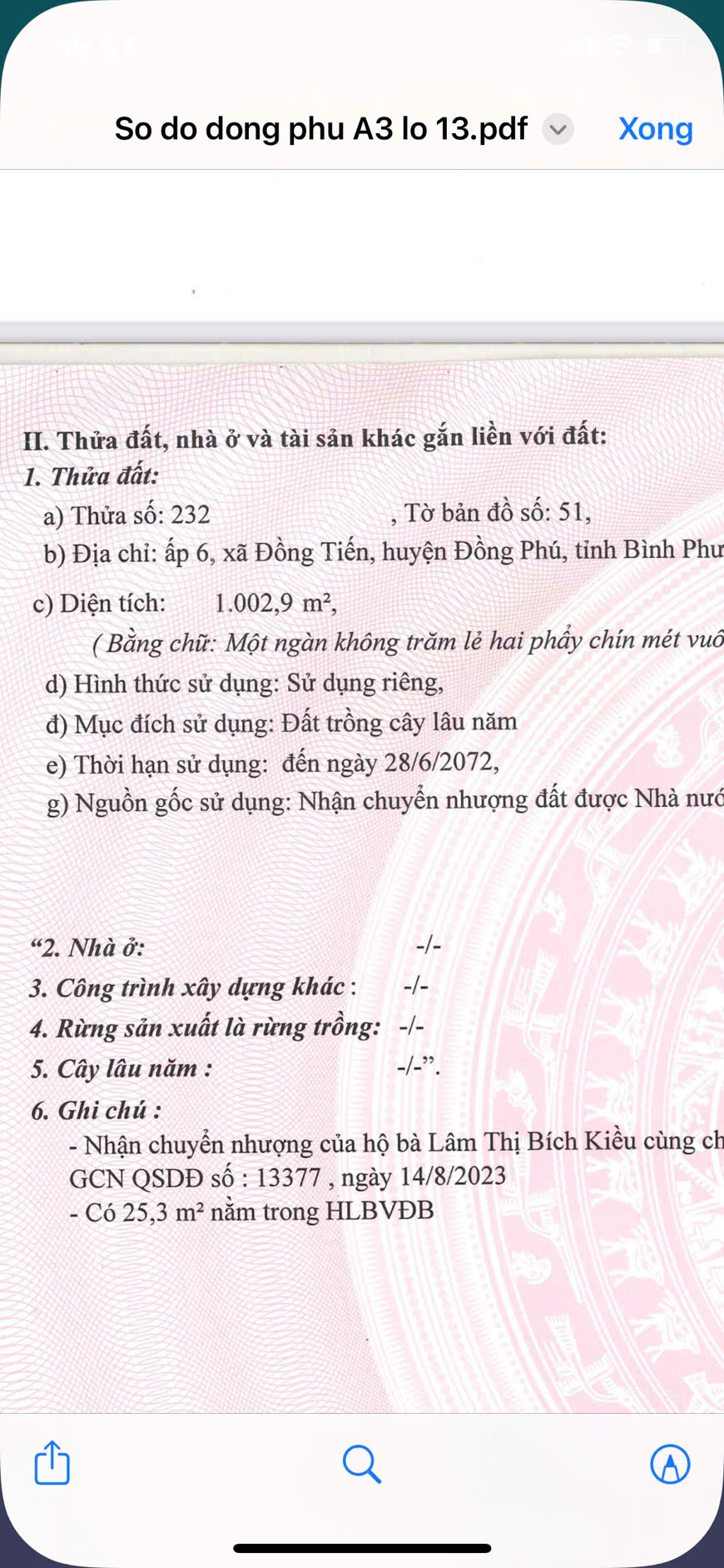 ĐẤT ĐẸP – GIÁ TỐT - CHÍNH CHỦ Cần Bán Đất Chôm Chôm Đồng Tiến, Đồng Phú, Bình Phước - Ảnh 1