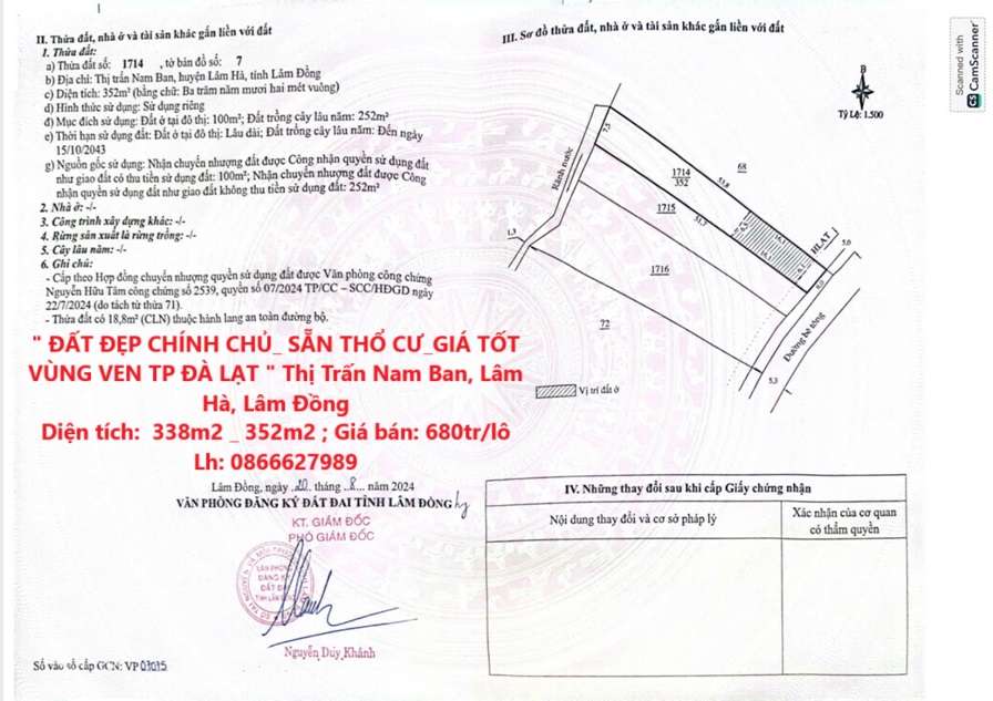 " ĐẤT ĐẸP CHÍNH CHỦ_ SẴN THỔ CƯ_GIÁ TỐT VÙNG VEN TP ĐÀ LẠT " Thị Trấn Nam Ban, Lâm Hà, Lâm Đồng - Ảnh chính