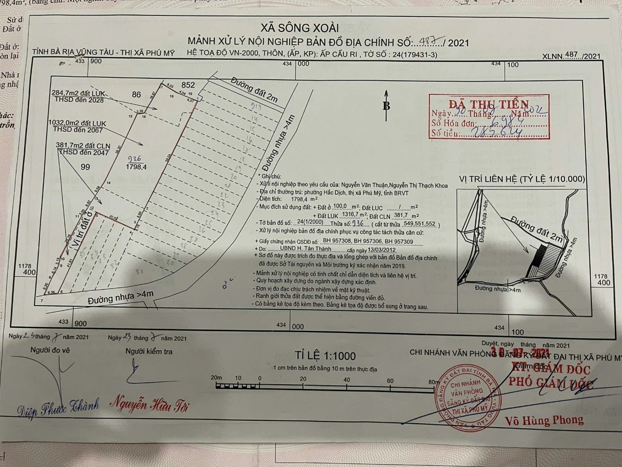 HOT HOT - CẦN BÁN NHANH LÔ ĐẤT ĐẸP - Giá Đầu Tư Tại Xã Sông Xoài, Thị Xã Phú Mỹ, BRVT - Ảnh 1