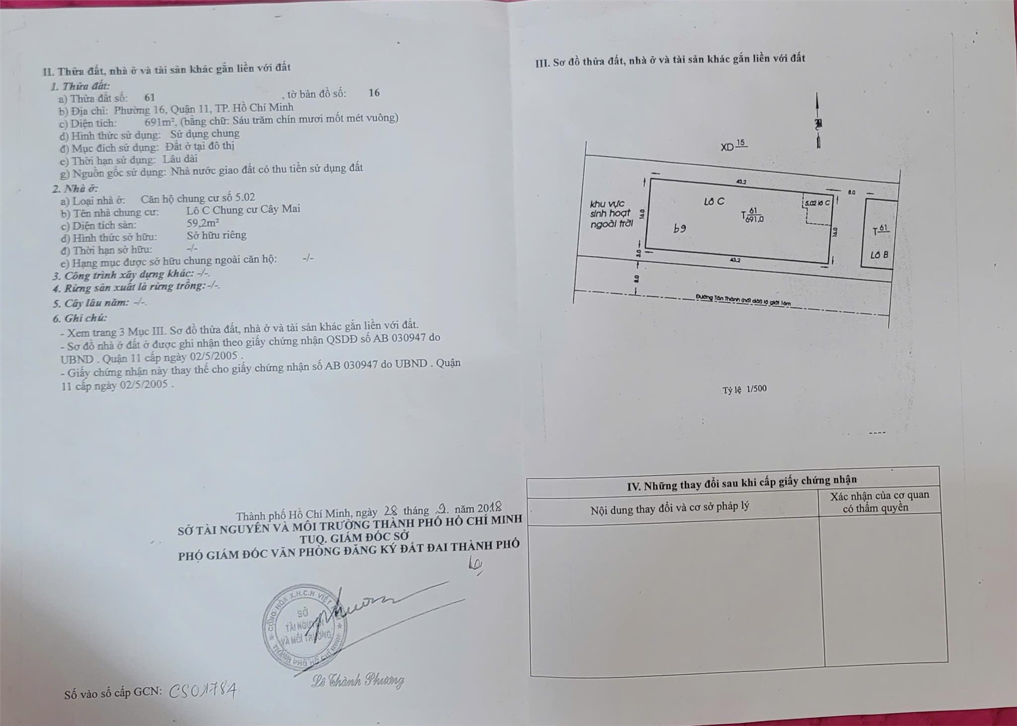 Căn Hộ Đẹp - Giá Tốt - Chính Chủ Cần Bán nhanh căn chung cư Cây Mai vị trí tại quận 11, TPHCM - Ảnh 1