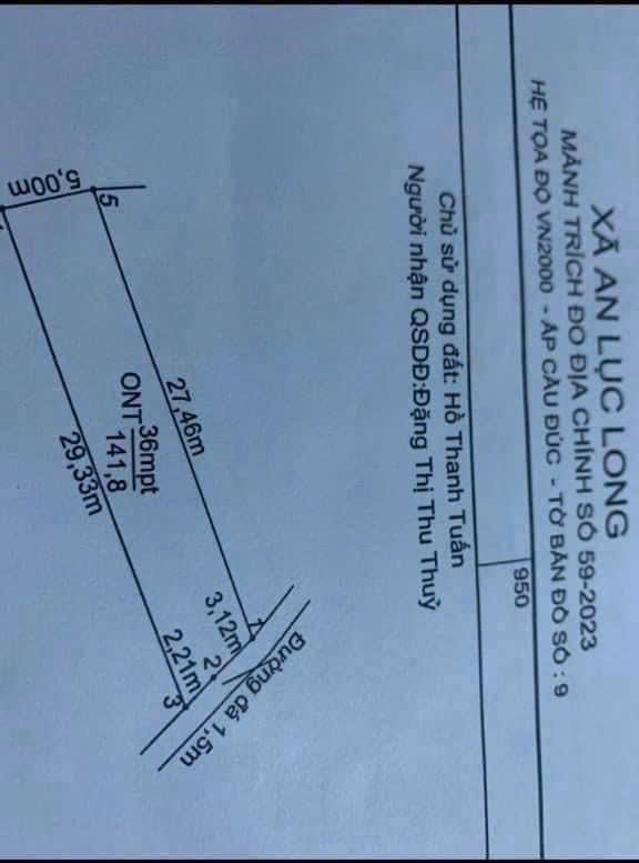 Chính chủ 2 lô liền kề - Đất thổ xã An Lục Long, ấp Cầu Đúc, Châu Thành, Long An - Ảnh 1