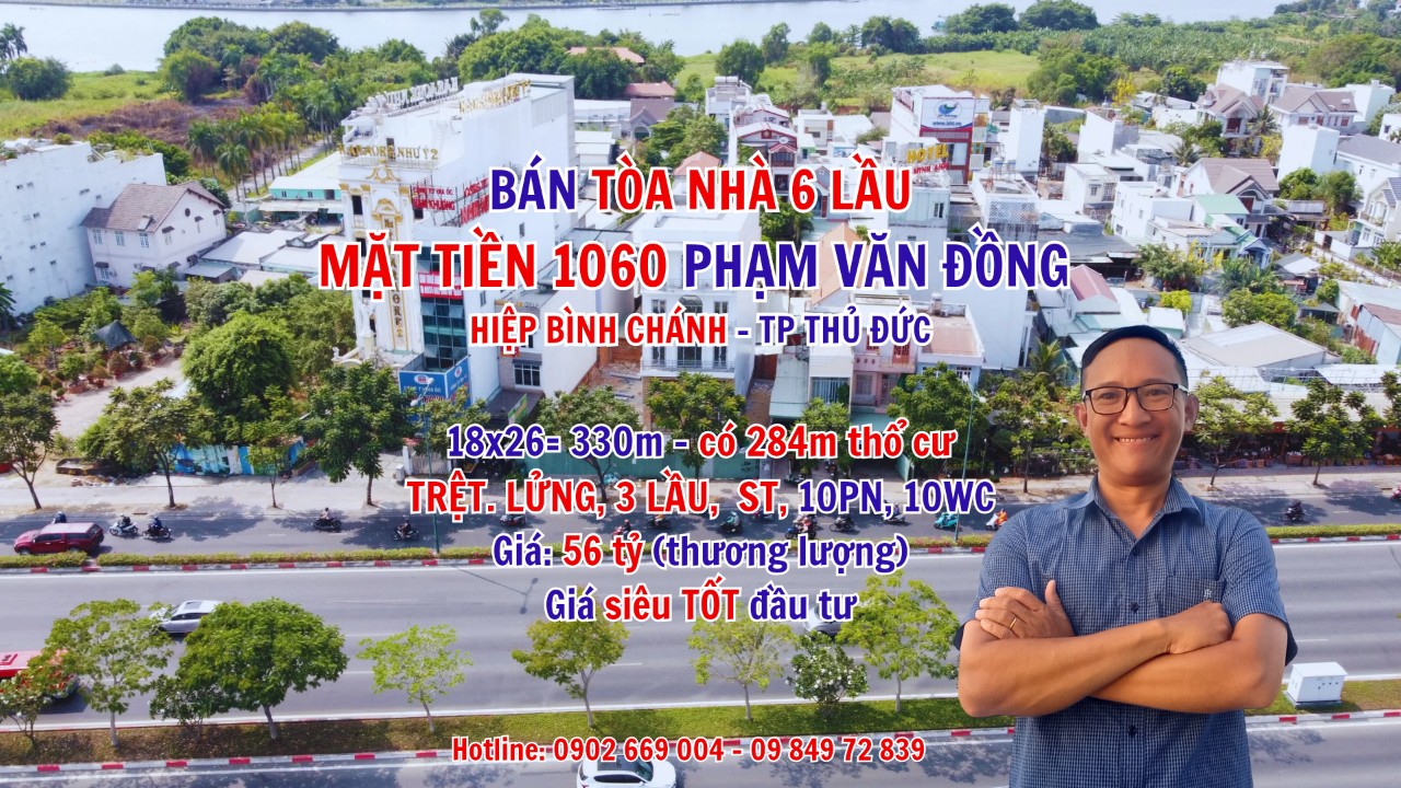 Bán Tòa Nhà 6 Tầng Mặt Tiền Phạm Văn Đồng - Hiệp Bình Chánh - Thành Phố Thủ Đức - Ảnh chính